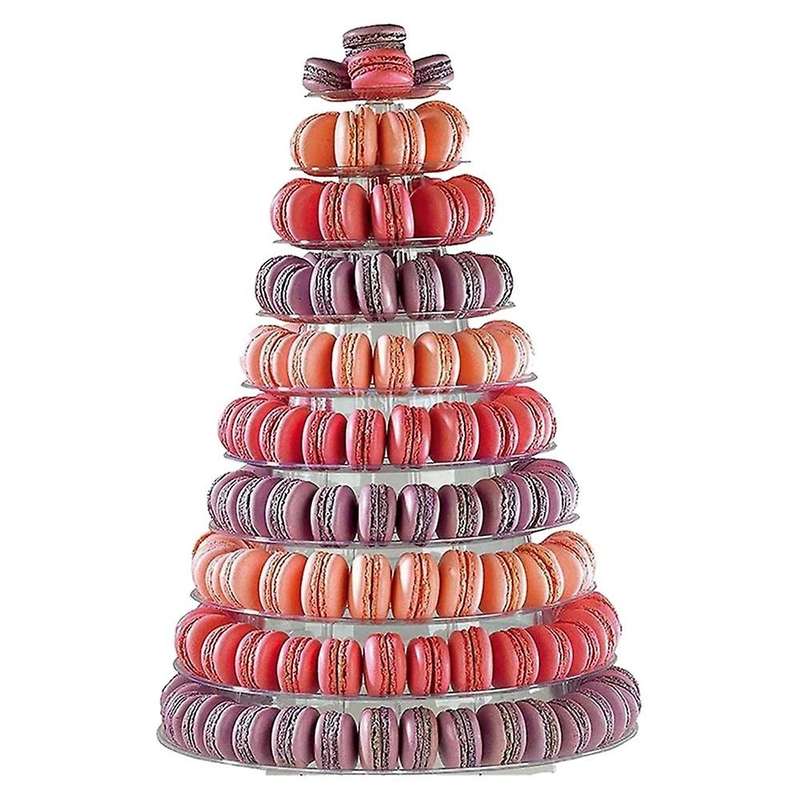 10 Tier Cupcake Holder Stand Round Macaron Display Compatible Party Decor