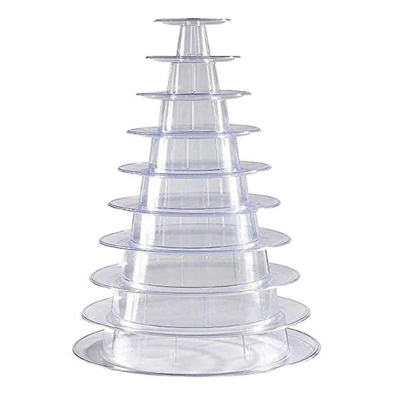 10 Tier Cupcake Holder Stand Round Macaron Display Compatible Party Decor