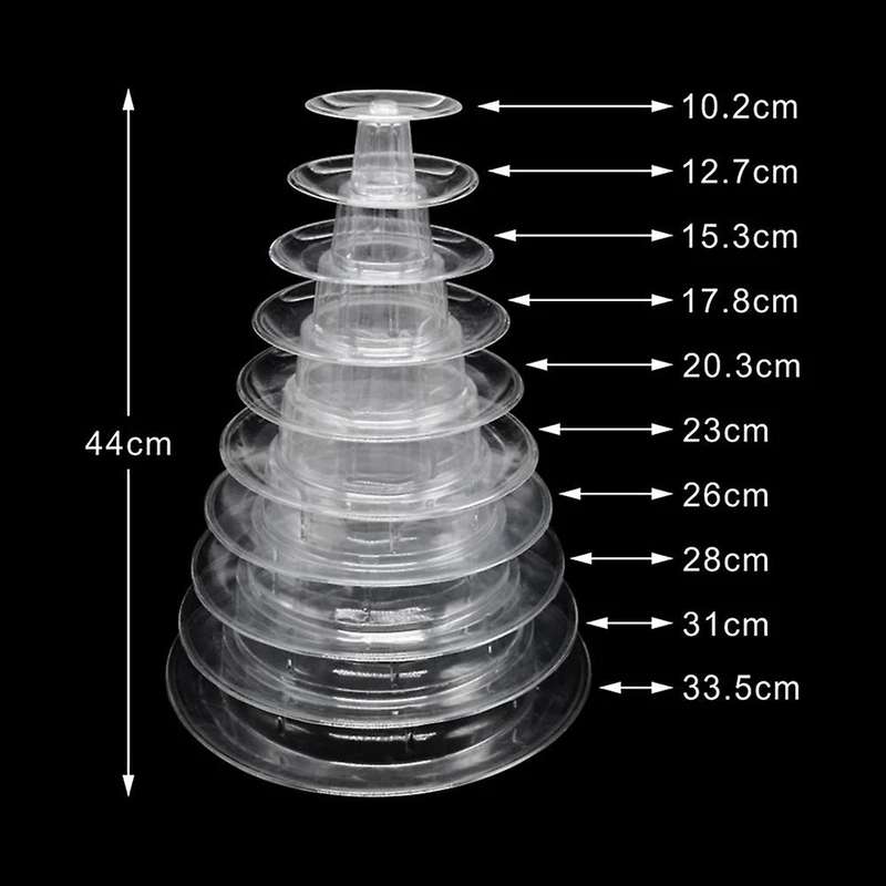 10 Tier Cupcake Holder Stand Round Macaron Display Compatible Party Decor