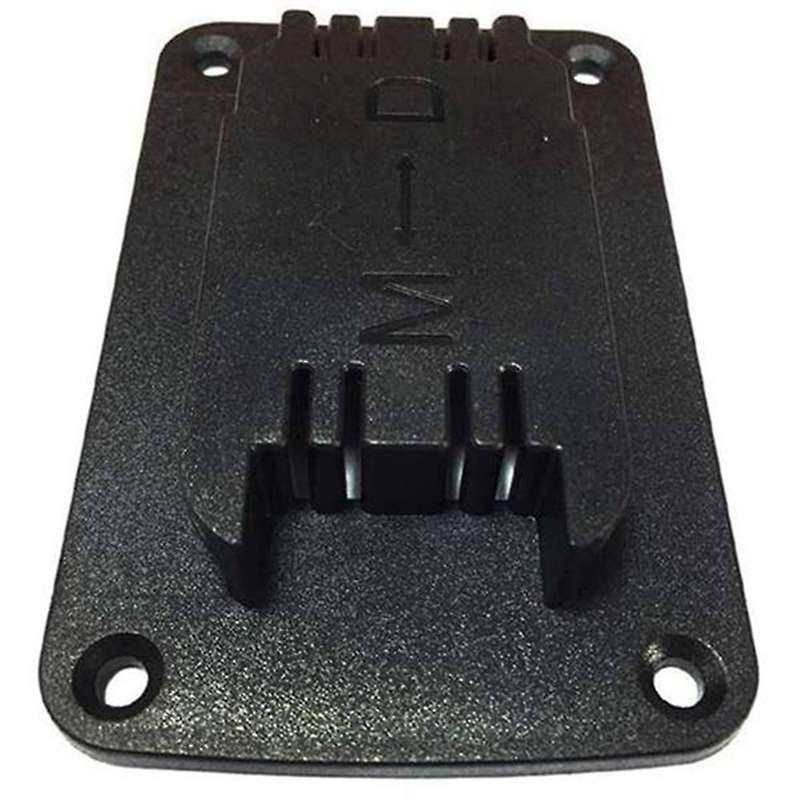10 Sets of Tool Mounting Brackets for 20V 12V Lithium Battery with Stainless Steel Screws (Black)