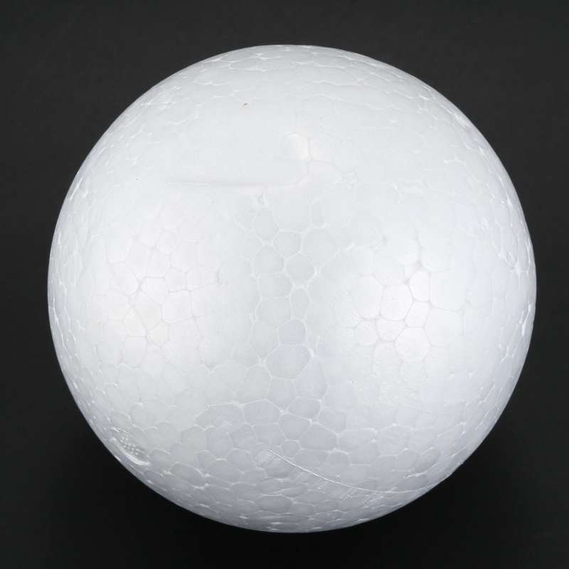10 x Christmas Decoration Modelling Craft Polystyrene Foam Ball Sphere 10cm---White