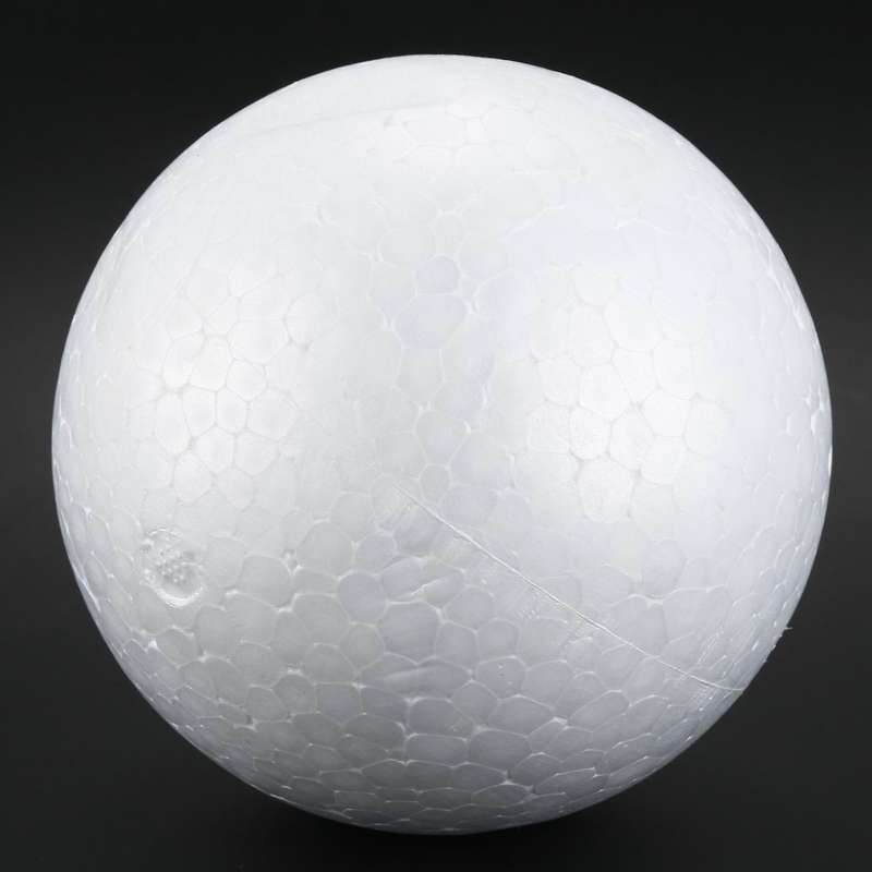 10 x Christmas Decoration Modelling Craft Polystyrene Foam Ball Sphere 10cm---White