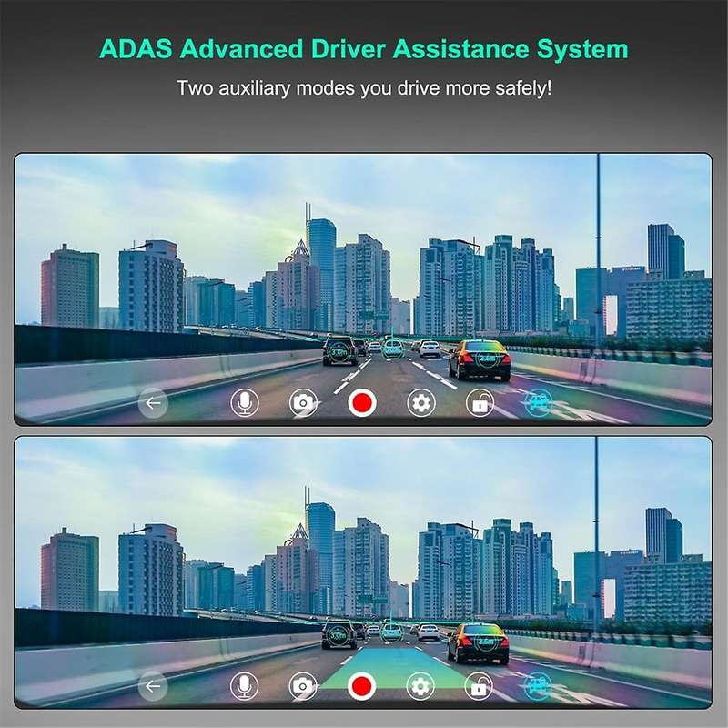 10.26In 4K DVR Car Monitor Carplay Android Auto Dashboard ADAS Dash Cam Dual Cameras GPS Navigation