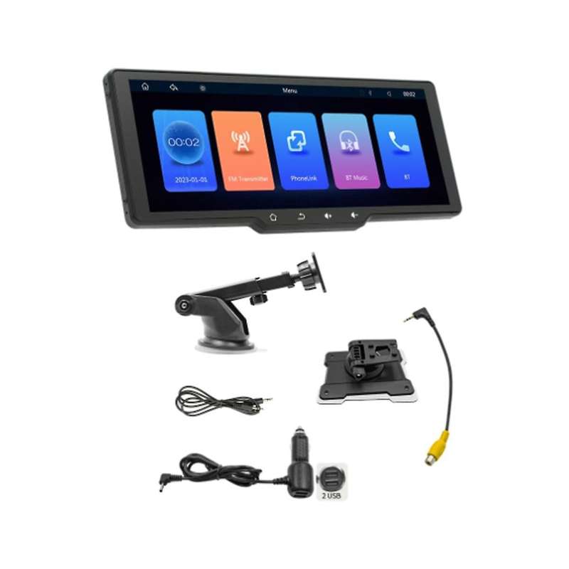 10.26inch Car Touch Screen with Button Wireless Carplay Android Auto Car Portable Radio Bluetooth Mp