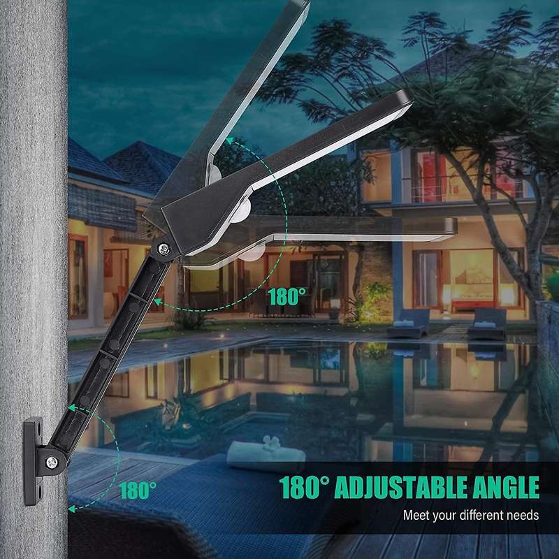 100 COB (Led) Rechargeable Solar Lamp Outdoor Solar Garden Light, Ip65 Lighting with Motion Sensor f