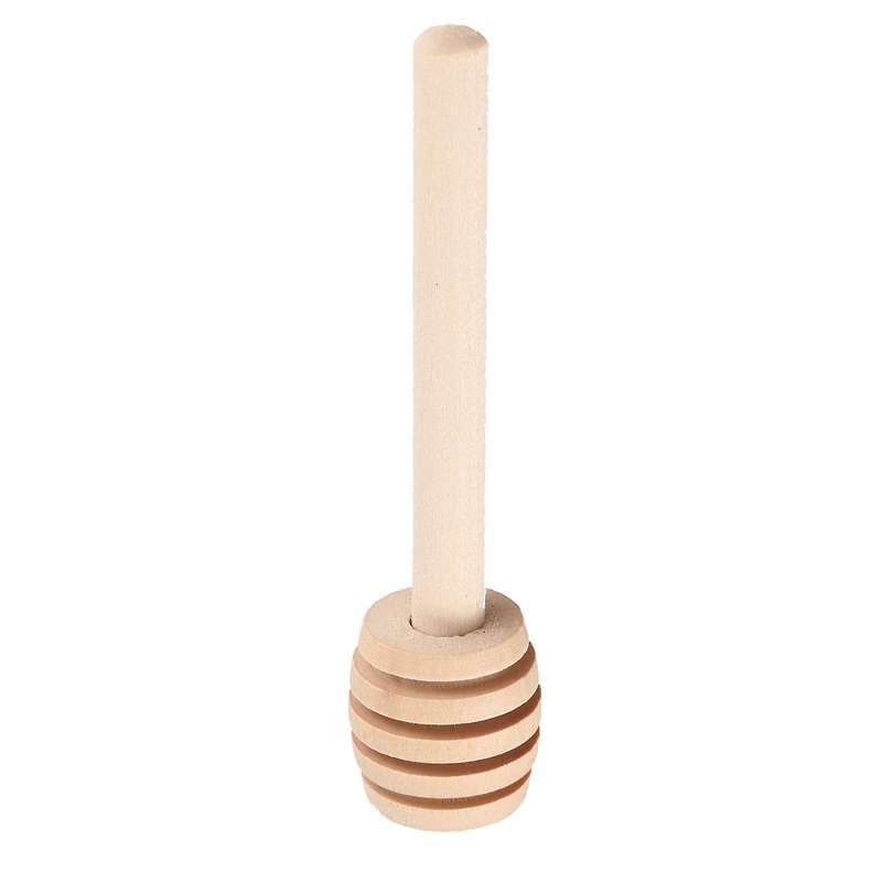 100 Pack Of Mini 3 Inch Wood Honey Dipper Sticks, Individually Wrapped, Server for Honey Jar Dispens