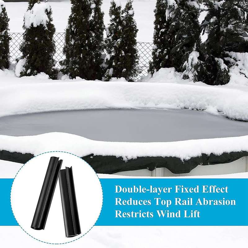 100 Pack Pool Winter Cover Clips- Above Ground Winter Pool Cover Clips 3.15 Inch Pool Wind Guard Cli
