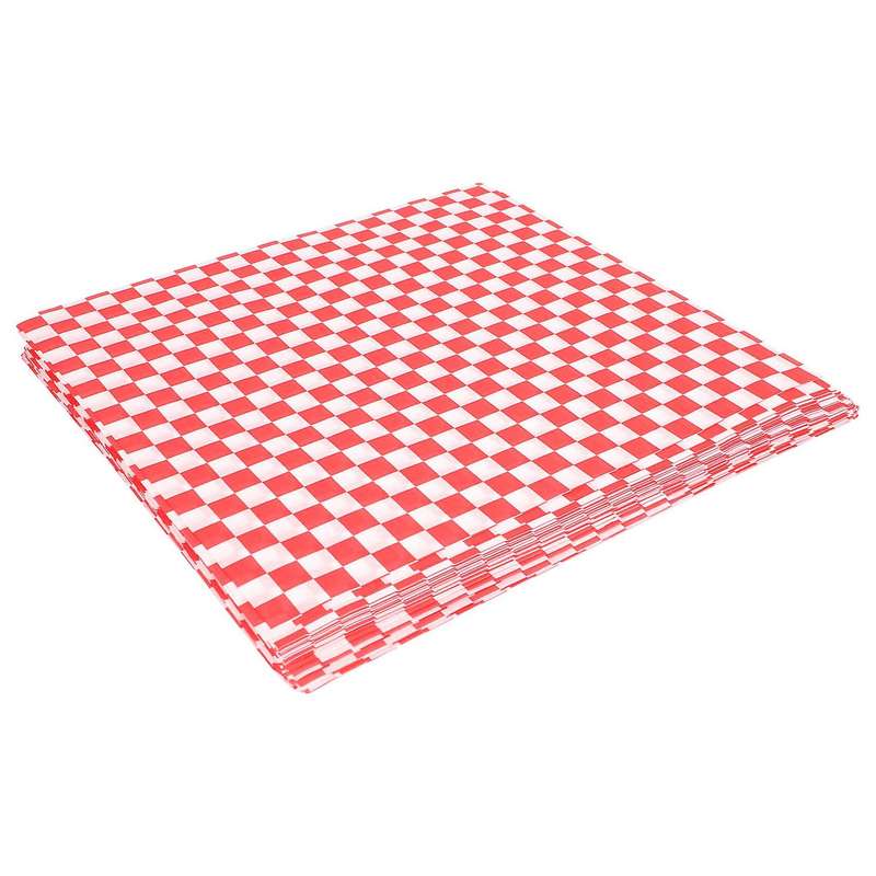 100 PCS checkered basket liner Food Wrap Papers, Fat Repellent, Sandw