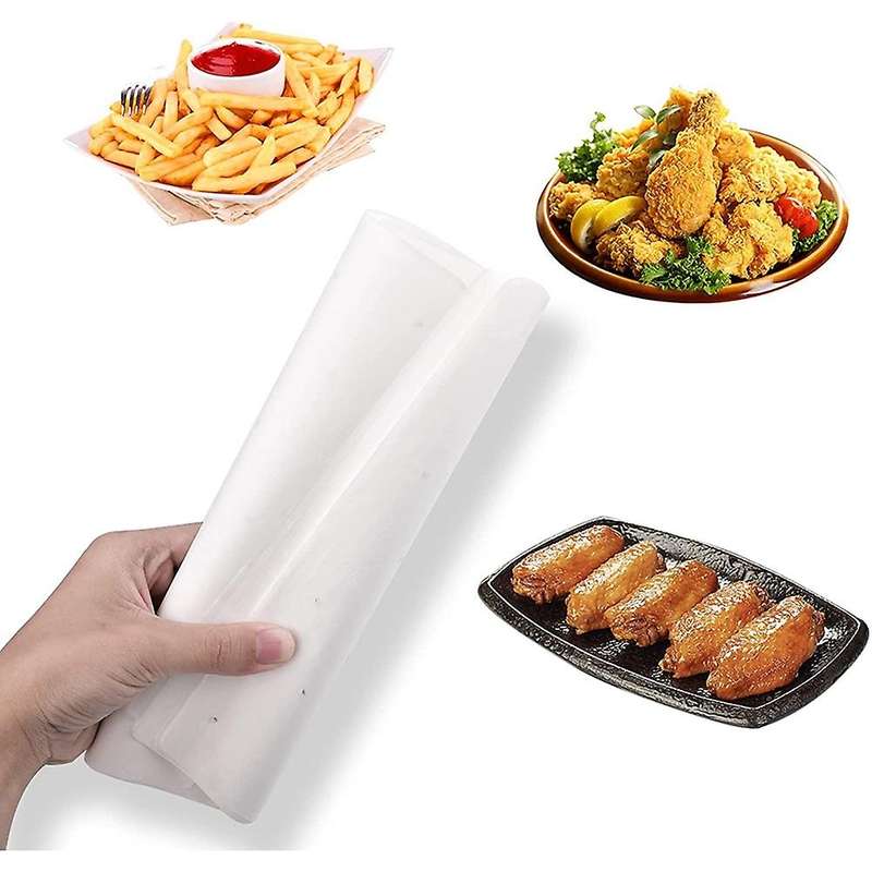 100 Pcs Air Fryer Parchment Liner,Perforated Square Air Fryer Liner for Ninja Foodi Grill 5 in 1 AG