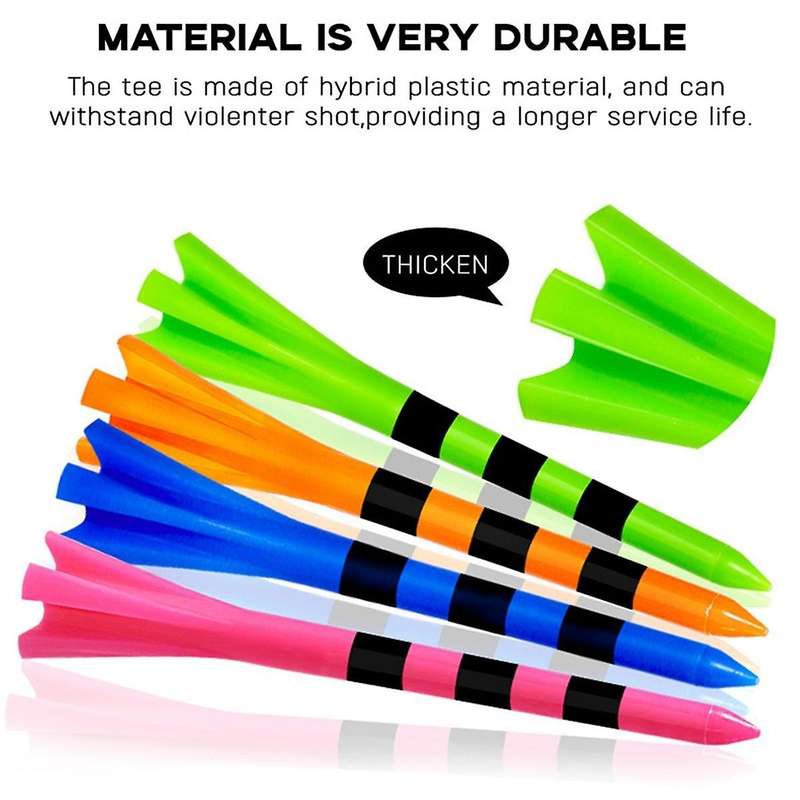 100 Pcs 83mm Durable Long Lasting, Reduce Friction Increase Distance, 4 Prongs Golf Accessories