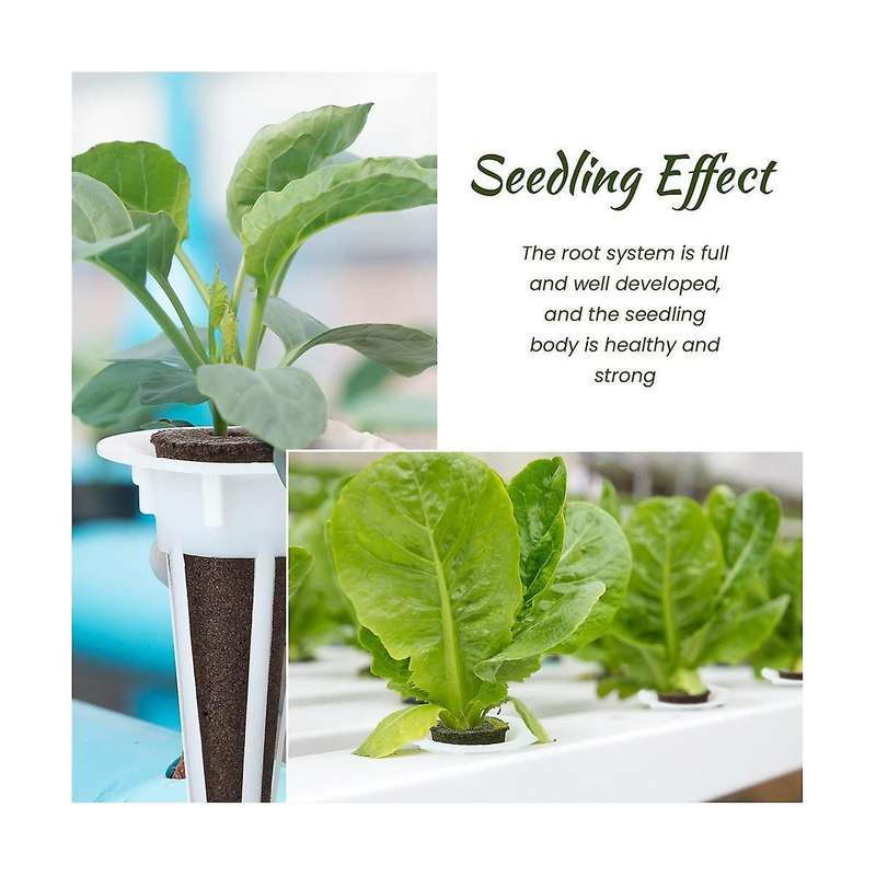 100 Pcs Hydroponic Plant Grow Sponges Pods Kit Root Plant Basket Seed Planting Kit Replacement Pod C