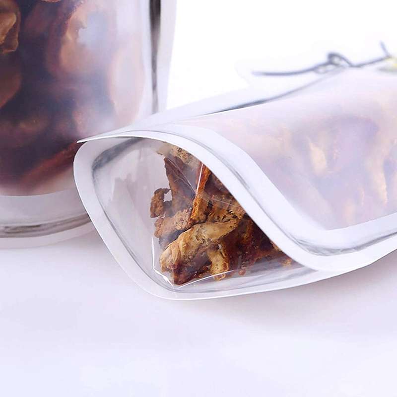 100 Pcs Reusable Jar Zipper Bags Food Storage Bag Seal Bags Candy Nuts Kitchen Organizer
