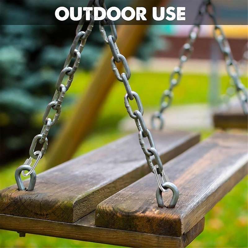 100 Pcs Quick Chain Link Heavy Duty Quick D Shape Link Connector Link for Chains Hammock Gym Outdoor