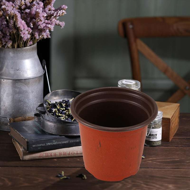 100 Pcs Plastic Plants Nursery Pot/pots Seedlings Flower Plant Container Seed Starting Pots Planter