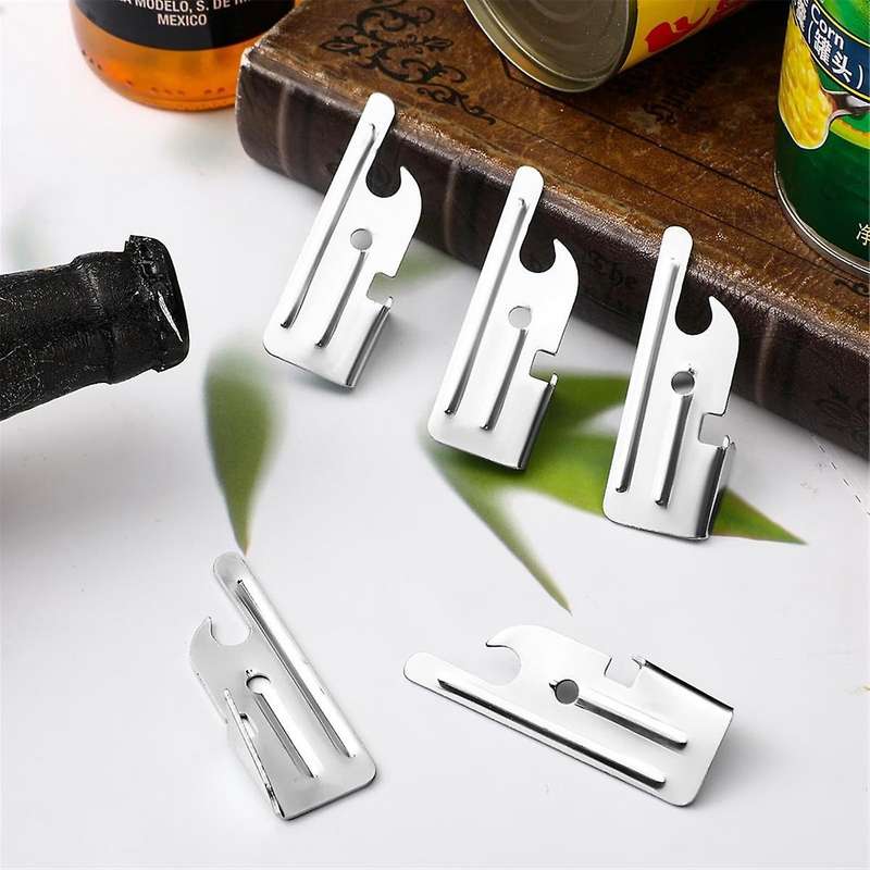 100 Pcs P-38 and P-51 Can Openers Manual Camping Can Opener Stainless Steel Can Opener for Kitchen T