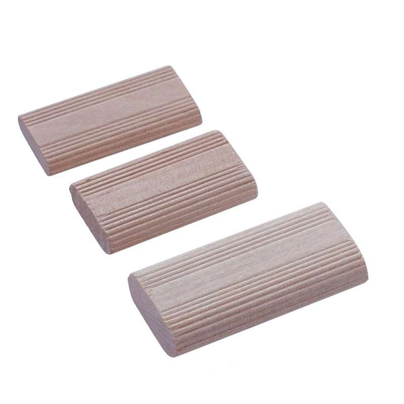 100 Pieces Of 6mm Domino Wooden Dowel Connectors, Beech Wood Plugs, Woodworking Furniture Splicing C