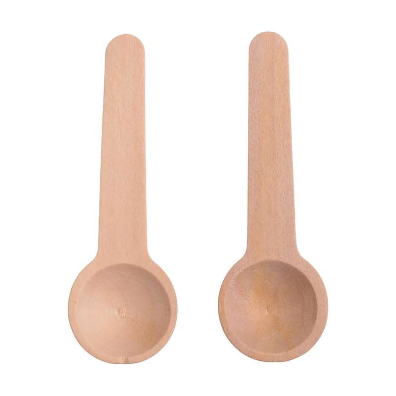 100 Pieces Mini Wooden Spoons Small Wooden Spoons Condiments Salt Spoons for Coffee Condiment Honey