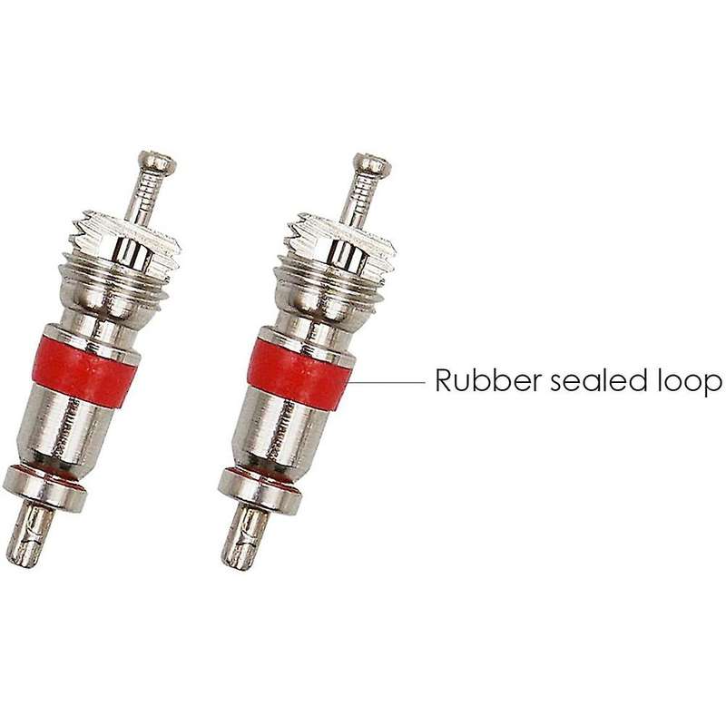 100 PCS Tire Valve Stem Core & Dual Head Valve Core Remover Tool & 4-Way Valve Tool