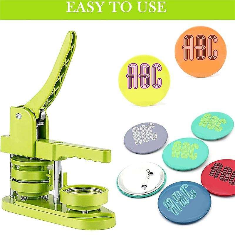 100 Sets Round Button Parts Blank Making Supplies 58mm Metal Button Badge Making Kits, Blank Pin Ba