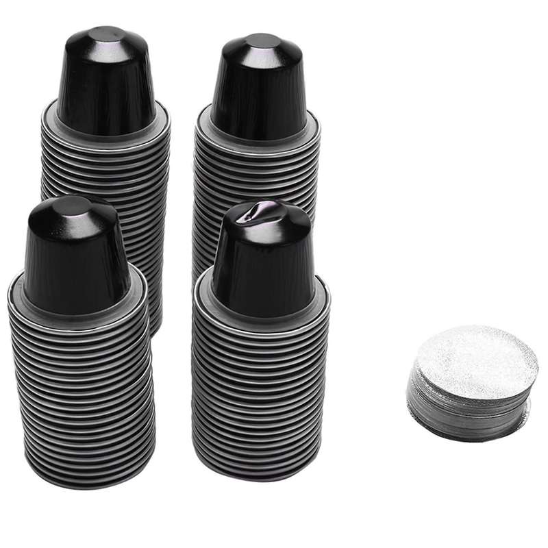 100 Sets Refillable Coffee Capsule Cup Disposable Pod for Automatic Coffee Machine Food Package Caf