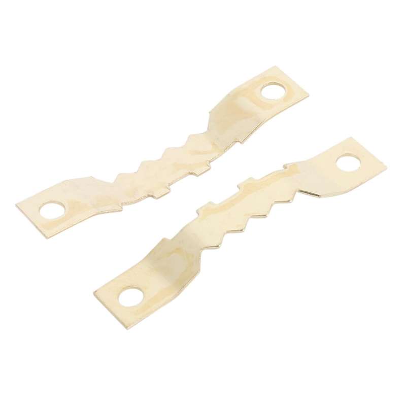 100 Sets Golden Saw Tooth Picture Frame Hangers Hanging Photo Oil Painting Mirror Hooks Hardware Wi