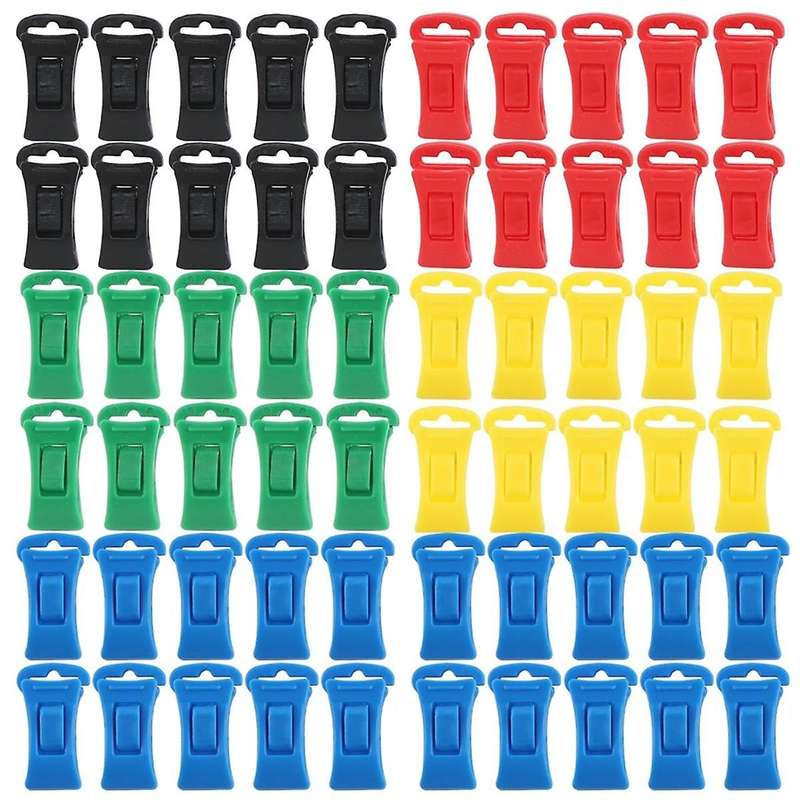 100 Sock Clips for Washing Machine and Dryer with Hooks, Portable Hook Sock Clips Directly in the Dr