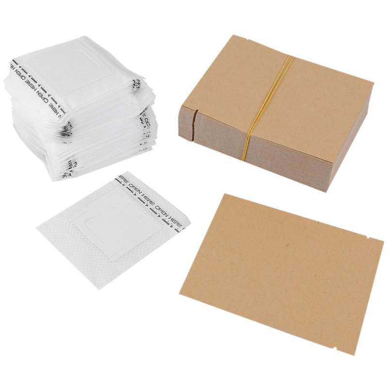 100 Set Combination Coffee Filter Bags and Kraft Paper Coffee Bag
