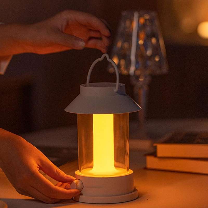 10000ma Outdoor Camping Lamp Atmosphere Lamp Can Be Hung Charging Tent Lamp Retro Portable Camping