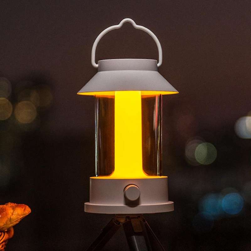 10000ma Outdoor Camping Lamp Atmosphere Lamp Can Be Hung Charging Tent Lamp Retro Portable Camping