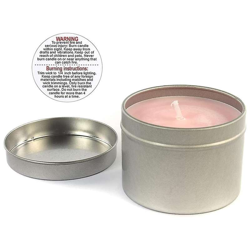 1000 Pcs Candle Warning Labels 1.5 Inch Waterproof Candle Safety Stickers for Diy Candle Jars Stick