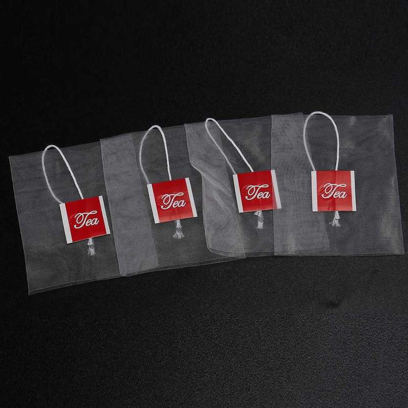 1000 Pcs5.5 X 7Cm Pyramid Tea Bag Filter Nylon Transparent Tea Bag