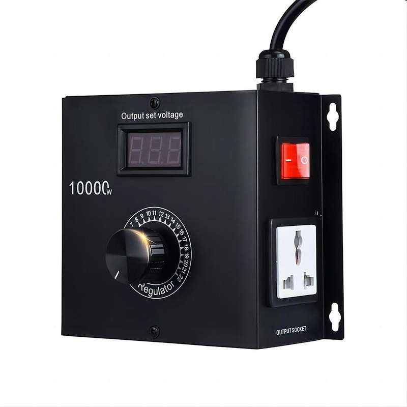 10000W AC Variable Speed Controller 120V-220V 15A, Fan Speed Controlle Motor Speed Controller for El