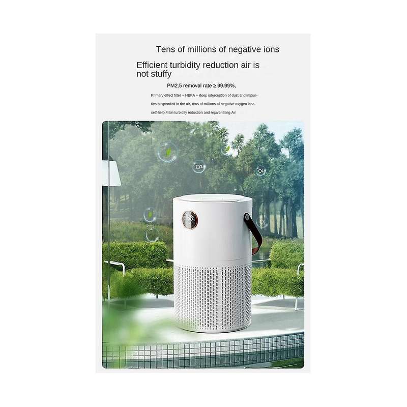 10000mah Negative Ion Air Purifier Portable Indoor Formaldehyde Air Filter Mute Smoke Removal Purifi