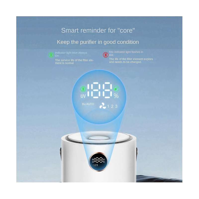 10000mah Negative Ion Air Purifier Portable Indoor Formaldehyde Air Filter Mute Smoke Removal Purifi