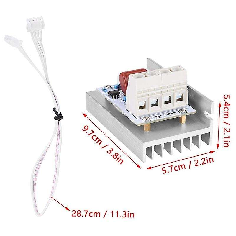 10000W SCR Digital Voltage Regulator Control Dimmer Thermostat , Voltage Controller SCR Controller V