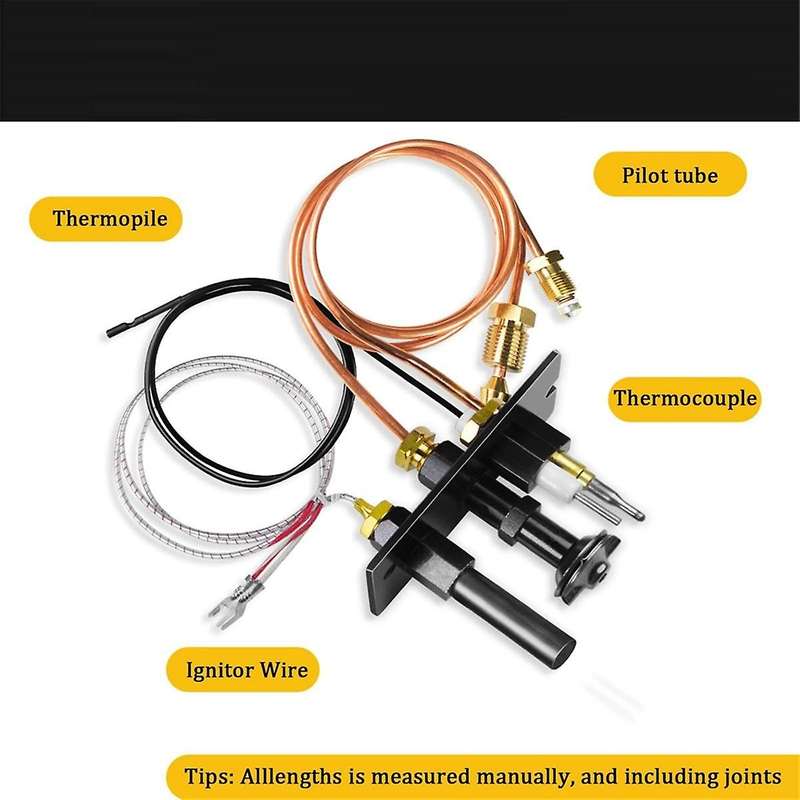 10002264 Propane and Natural Gas Pilot Assembly, 10002265 LP & NG 3 Way Pilot Replacement for Majest