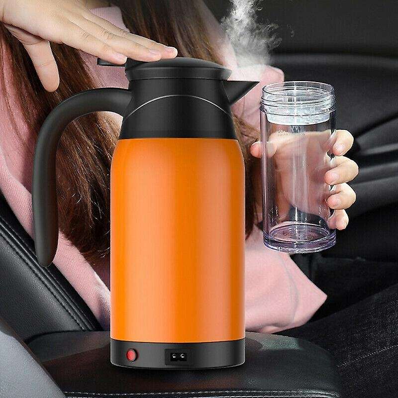 1000Ml 12V Travel Car Kettle, Heater Bottle Pot for Camping Boat Lorry Truck Heating Kettle Electric