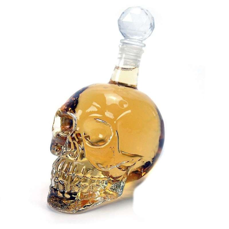 1000ml Decanter Crystal Skull Head glass Vodka Whisky