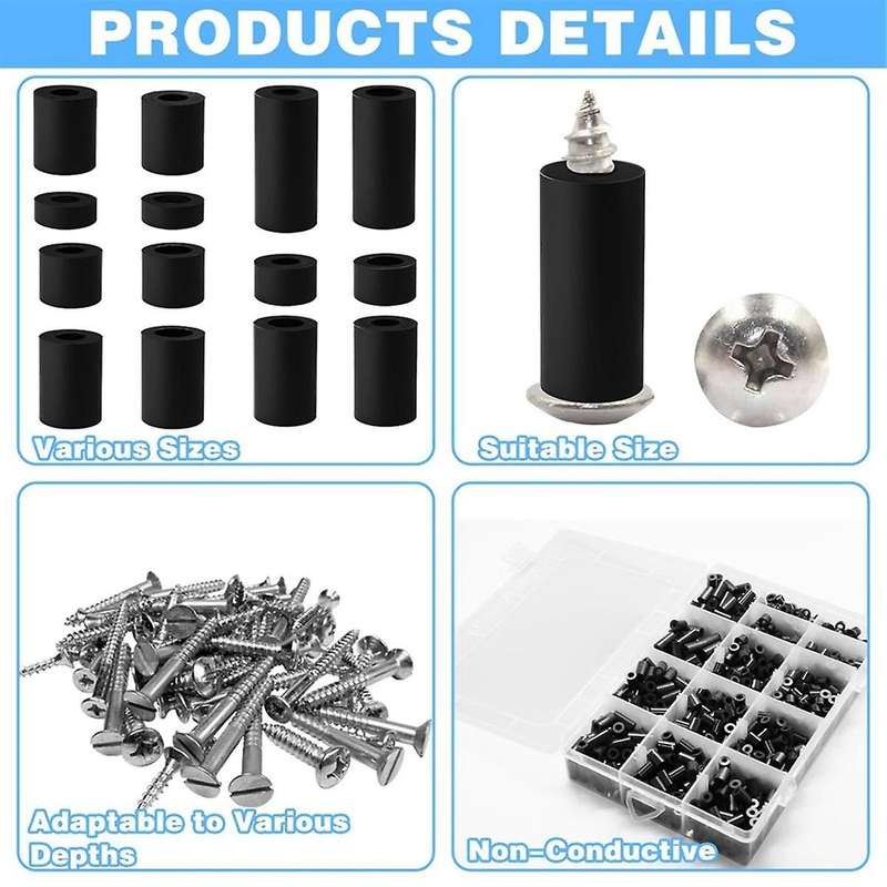 1000pcs Electrical Outlet Spacers, Nylon Spacers Screw Spacers Outlet Spacers for Electrical Box, Ro