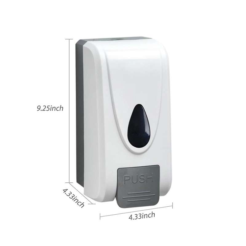 1000ML Manual Foaming Soap Dispenser Wall Mounted Hand Foam Soap Dispenser Push Pump Foaming Soap Di
