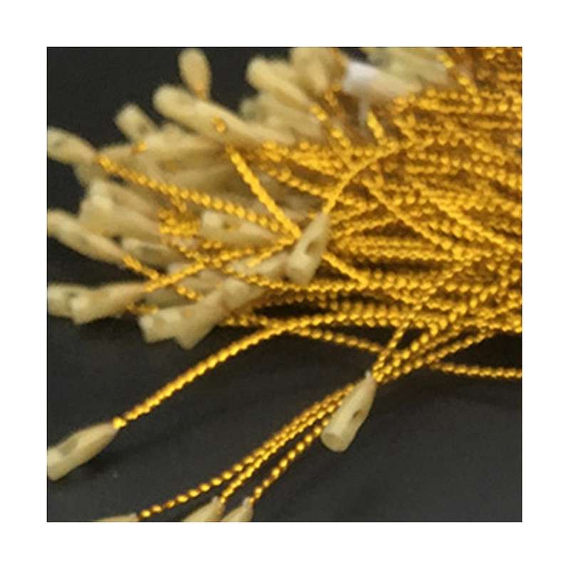 1000pcs Gold Christmas Ornament Hanger Rope, Christmas Ribbon Ornament Hook Buckle for Christmas Co
