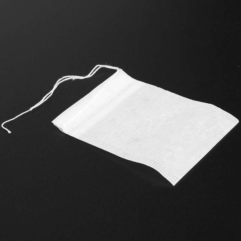 1000pcs/lot New Biodegraded Tea Bag Filters Ultrasonic Corn Fiber Cords Tea Bags Coffee Filter 6x8c