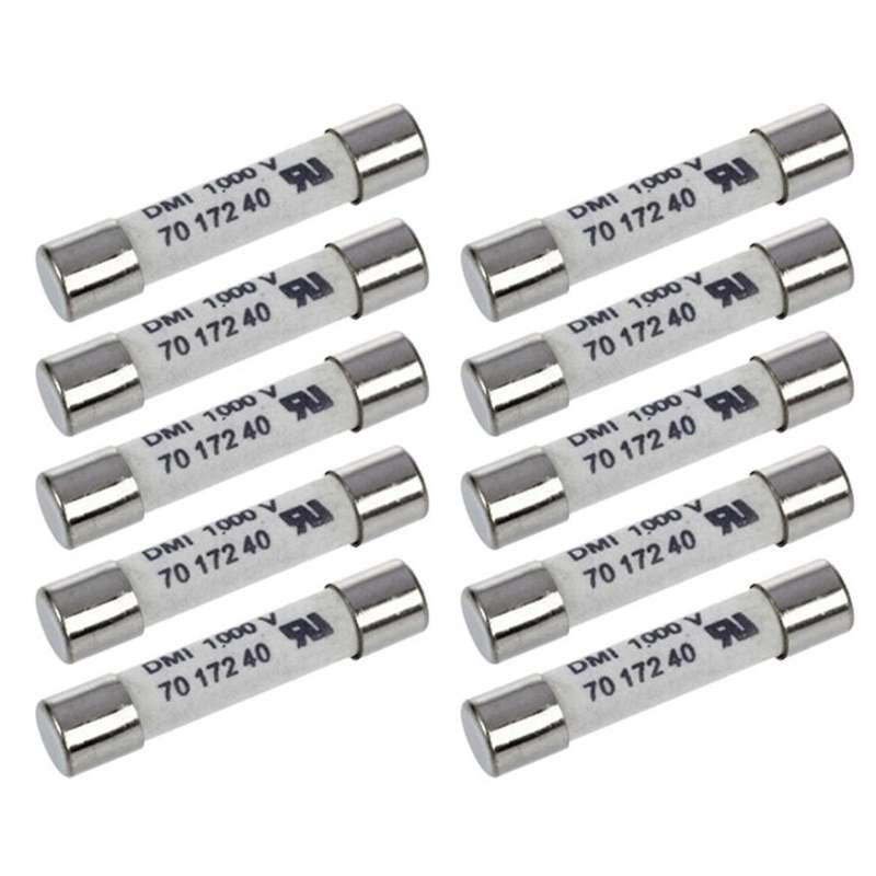 1000V 500MA 10Pcs 6.3X32mm Multifunctional Convenient Portable Practical White Ceramic Fuse for Mult