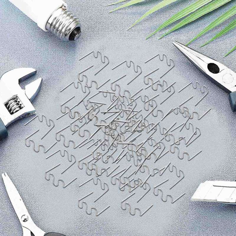 1000Pcs Staples for Hot Stapler Plastic Repair Wave Staples Bumper Bodywork Repairs 0.8 0.6mm S Wave