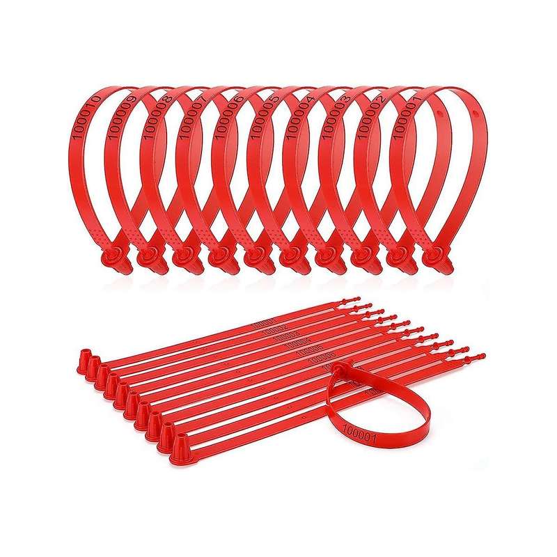 1000pcs Plastic Truck Door Seal Security Seal Tamper Security Lock for Trailer Logistic Shipping Pac