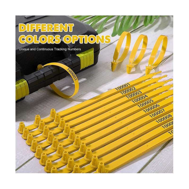 1000pcs Plastic Truck Door Seal Security Seal Tamper Security Lock for Trailer Logistic Shipping Pac
