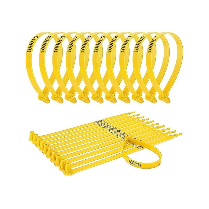 1000pcs Plastic Truck Door Seal Security Seal Tamper Security Lock for Trailer Logistic Shipping Pac