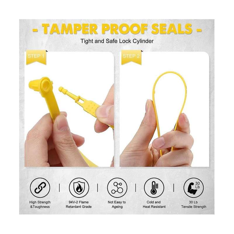 1000pcs Plastic Truck Door Seal Security Seal Tamper Security Lock for Trailer Logistic Shipping Pac