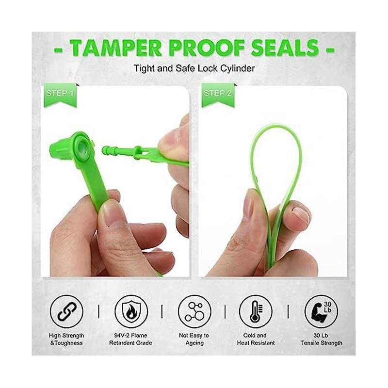 1000pcs Plastic Truck Door Seal Security Seal Tamper Security Lock for Trailer Logistic Shipping Pac