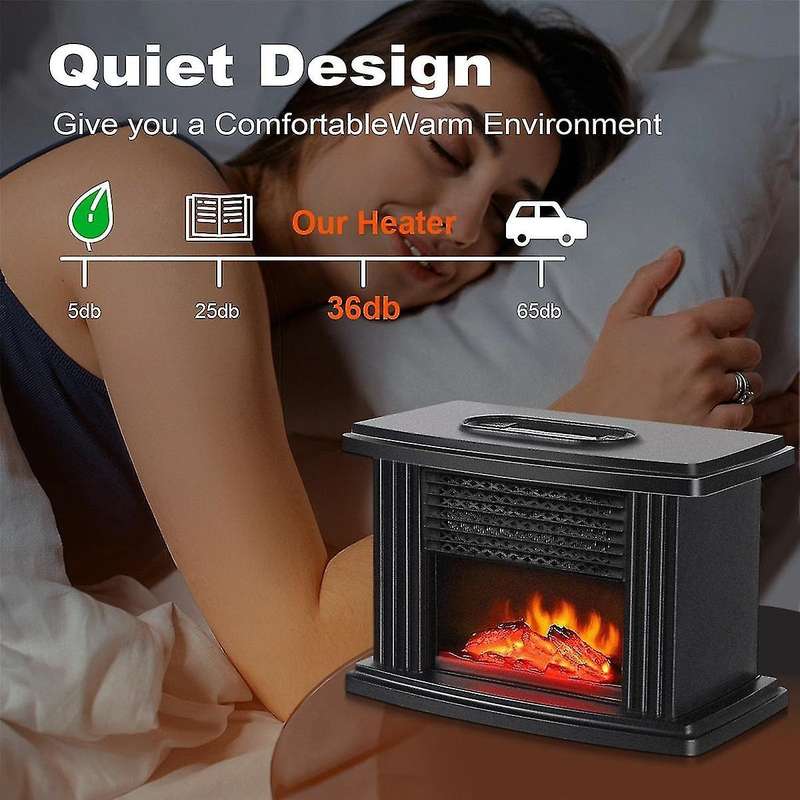 1000w Electric Fireplace Heater with Remote Control Fireplace Electric Decoration Portable Space He